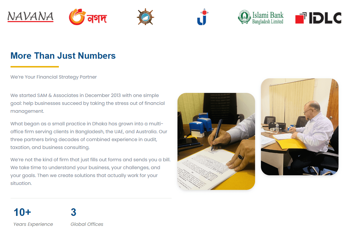 Website about section design and layout by BRANDING-LY